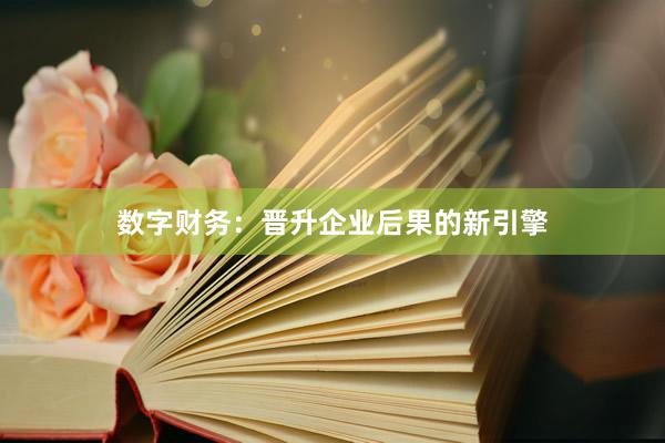 数字财务：晋升企业后果的新引擎